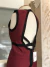 Vestido tubinho marsala decote trazeiro - NINA MELANINA Boutique BRECHÓ