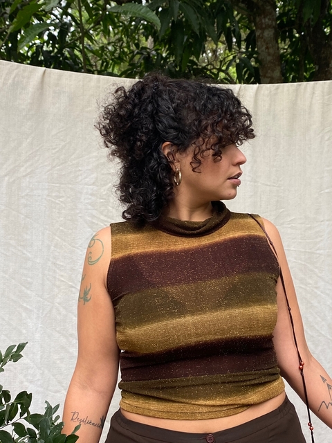 Blusa brown vintage
