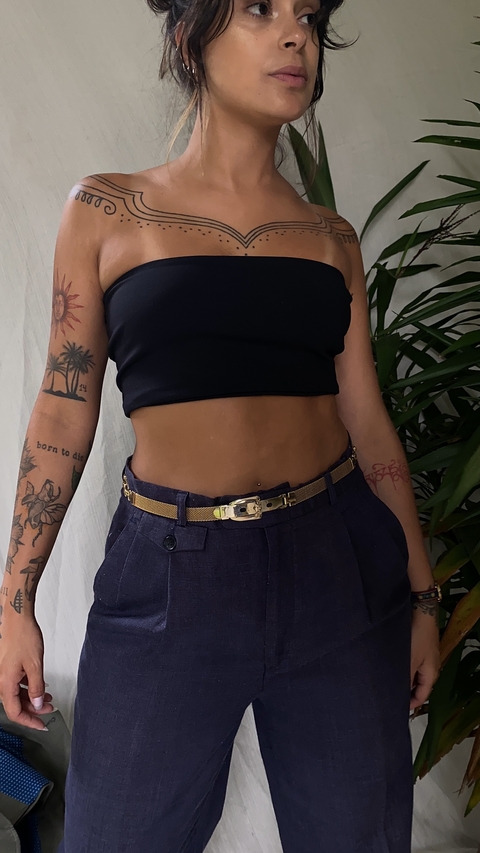 top faixa preto
