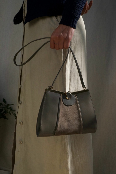 Bolsa Grey Veludo