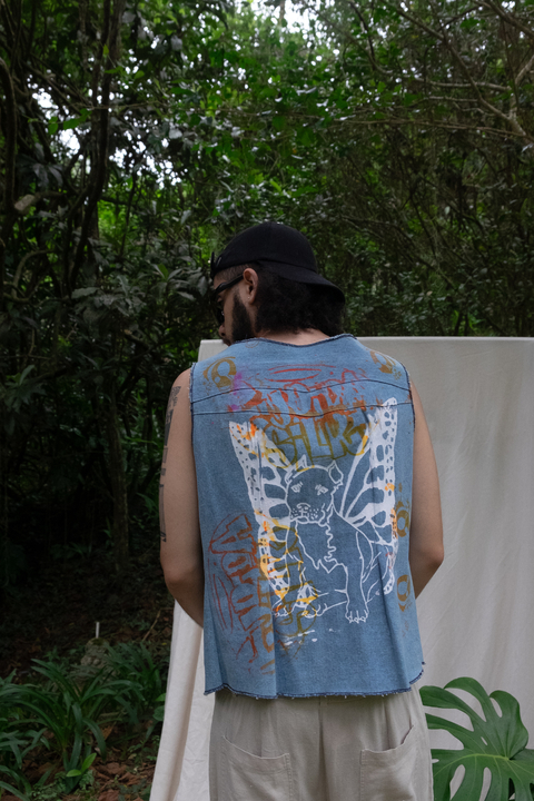 colete jeans silk RTM