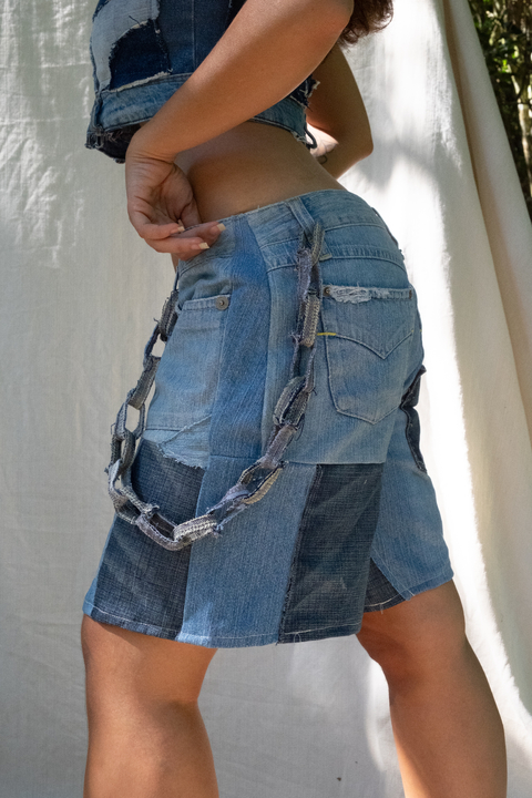 Bermuda jeans UPCYCLE #07