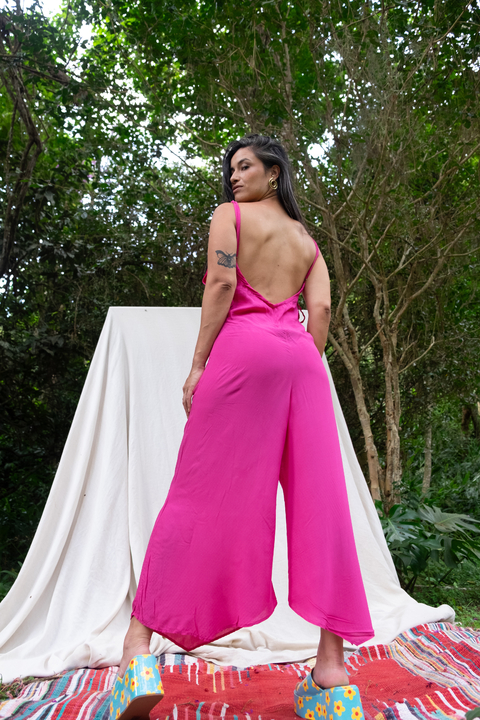 Macacão rosa