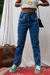 Calça jeans bordada