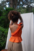 Blusa flor laranja - old is cool