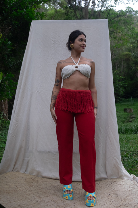 Calça vermelha