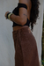Saia marrom boho - comprar online