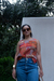Blusa laranja vintage