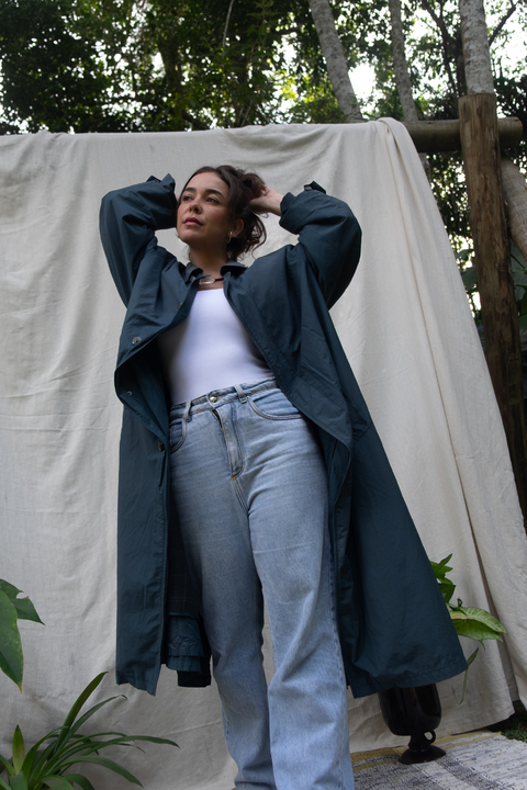 Trench coat verde IMPORTADO - comprar online
