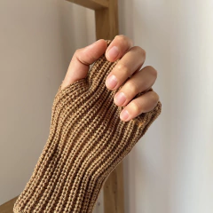 GUANTES MITÓN BEIGE (ER29614) en internet