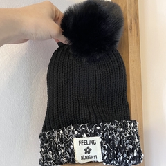 Gorro Pompon-Negro (ER1015)