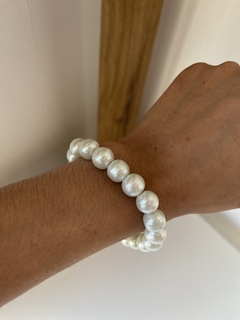 Pulsera perlas grandes blancas (ER3504)