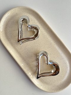 Broche corazon - Plateado (ER2042) - comprar online