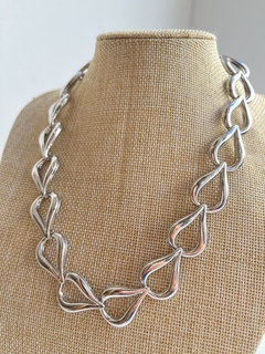 Collar Gotas-Plateado (ER02045) - comprar online