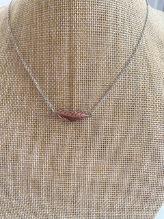 Collar Acero-Pluma (ER9191) en internet