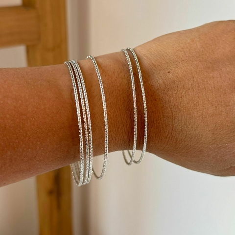 Pulseras esclava - Plateadas (ER6942)