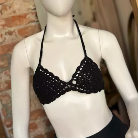 Corpiño tejido - Negro (ER9903)