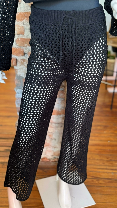 Pantalon tejido - Negro (ER9904)