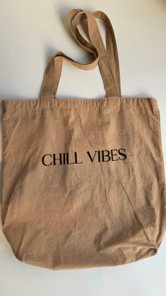 Tote Bag Chill Vibes - Beige (ER2400) - comprar online