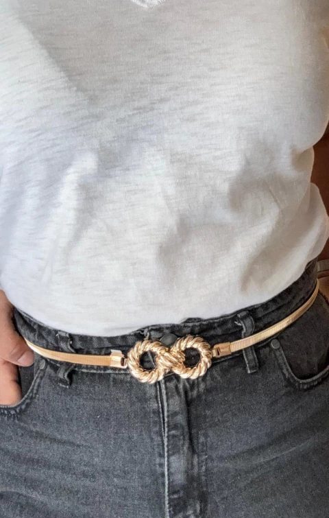 Cinto elastizado - dorado (ER96) - comprar online