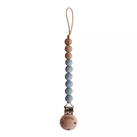 Porta Chupeta Mushie Azul