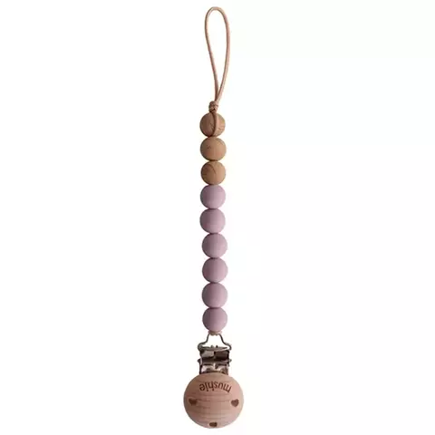 Porta chupeta Mushie Lilas