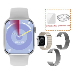IWO WATCH X SÉRIE 9 45MM Á PROVA D'ÁGUA, NFC, 2GB MEMÓRIA, TELA AMOLED HD 2.09", CHATGPT, DOUBLE TOQUE, MICRO OS 10 + BRINDES