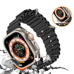 PELÍCULA DE VIDRO COM BORDA DE ALUMÍNIO PARA ULTRA 49MM - loja online