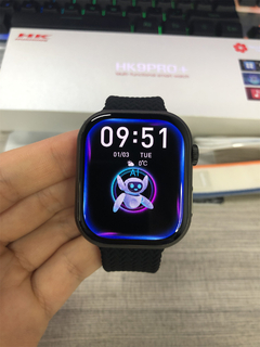IWO HK9 PRO PLUS Série 9 45mm Tela AMOLED 2.04" HD NFC, Processador DUAL CORE, 1Gb Memória interna+ BRINDES