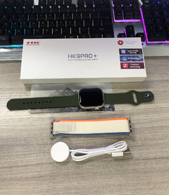 IWO HK9 PRO PLUS Série 9 45mm Tela AMOLED 2.04" HD NFC, Processador DUAL CORE, 1Gb Memória interna+ BRINDES