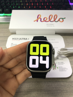 HELLO H13 ULTRA PLUS 49mm Watch OS 10 NFC 1Gb Memória interna Tela GIGANTE HD + BRINDES