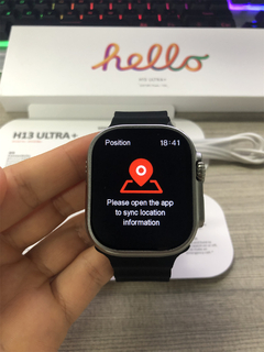 HELLO H13 ULTRA PLUS 49mm Watch OS 10 NFC 1Gb Memória interna Tela GIGANTE HD + BRINDES