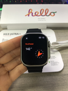 HELLO H13 ULTRA PLUS 49mm Watch OS 10 NFC 1Gb Memória interna Tela GIGANTE HD + BRINDES - AndersonCell Oficial