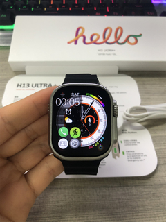 HELLO H13 ULTRA PLUS 49mm Watch OS 10 NFC 1Gb Memória interna Tela GIGANTE HD + BRINDES - AndersonCell Oficial