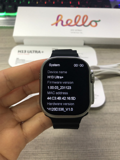 HELLO H13 ULTRA PLUS 49mm Watch OS 10 NFC 1Gb Memória interna Tela GIGANTE HD + BRINDES
