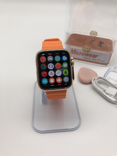 IWO ULTRA 3 MINI 39MM NFC, MICRO OS 10, ILHA DINÂMICA, BÚSSOLA, FUNÇÃO 02 TOQUES, CHAT GPT, TELA HD + BRINDES