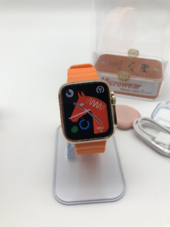 IWO ULTRA 3 MINI 39MM NFC, MICRO OS 10, ILHA DINÂMICA, BÚSSOLA, FUNÇÃO 02 TOQUES, CHAT GPT, TELA HD + BRINDES - loja online