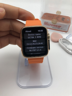 IWO ULTRA 3 MINI 39MM NFC, MICRO OS 10, ILHA DINÂMICA, BÚSSOLA, FUNÇÃO 02 TOQUES, CHAT GPT, TELA HD + BRINDES na internet