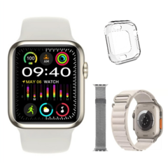 Imagem do IWO WATCH X MINI SÉRIE 9 38MM NFC, MICRO OS 10, ILHA DINÂMICA, BÚSSOLA, FUNÇÃO 02 TOQUES, CHAT GPT, TELA HD + BRINDES