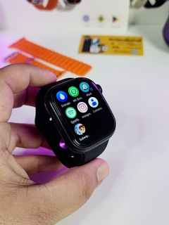 IWO JC01 SÉRIE 9 49mm 4G CHIP WIFI NFC Tela CURVA Amoled HD Android Play Store 16/32/64Gb Memória Câmera GPS Integrado + 04 BRINDES - loja online