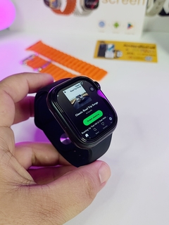 IWO JC01 SÉRIE 9 49mm 4G CHIP WIFI NFC Tela CURVA Amoled HD Android Play Store 16/32/64Gb Memória Câmera GPS Integrado + 04 BRINDES - AndersonCell Oficial