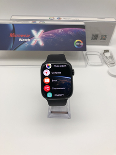 IWO WATCH X SÉRIE 9 45MM Á PROVA D'ÁGUA, NFC, 2GB MEMÓRIA, TELA AMOLED HD 2.09", CHATGPT, DOUBLE TOQUE, MICRO OS 10 + BRINDES na internet