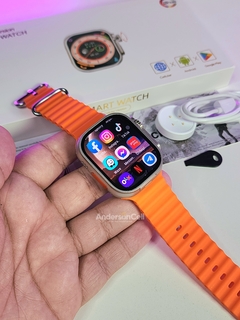 Imagem do IWO DW99 ULTRA 2 49mm 4G CHIP WIFI NFC Câmera Giratória 180 Tela Amoled HD Android Play Store 32/64Gb Memória GPS Integrado + 04 BRINDES