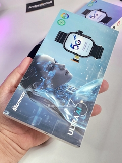 IWO ULTRA AI 3 5G 49mm CHIP WIFI NFC Câmera Giratória 180° Tela Amoled HD Android Play Store 16/32/64Gb Memória GPS Integrado + 05 BRINDES