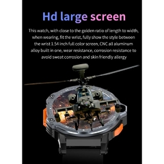 Smartwatch PG999 51mm 4G CHIP WIFI NFC Câmera Dupla Frontal e Lateral Tela HD Android Play Store 16/64Gb Memória GPS INTEGRADO + 02 BRINDES