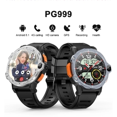 Smartwatch PG999 51mm 4G CHIP WIFI NFC Câmera Dupla Frontal e Lateral Tela HD Android Play Store 16/64Gb Memória GPS INTEGRADO + 02 BRINDES na internet