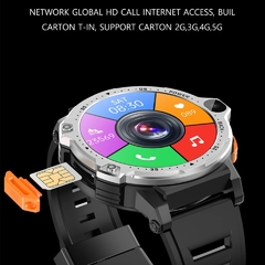 Smartwatch PG999 51mm 4G CHIP WIFI NFC Câmera Dupla Frontal e Lateral Tela HD Android Play Store 16/64Gb Memória GPS INTEGRADO + 02 BRINDES - loja online