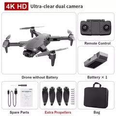 DRONE L900 PRO 5G WIFI com GPS Profissional, até 1,2Km de distância, até 28m de Bateria com Câmera Dupla e BAG DE BRINDE