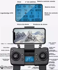 DRONE L900 PRO 5G WIFI com GPS Profissional, até 1,2Km de distância, até 28m de Bateria com Câmera Dupla e BAG DE BRINDE - AndersonCell Oficial