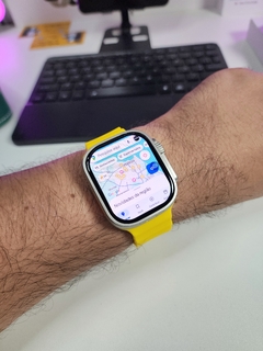 Imagem do JC02 PRO ULTRA 2 49mm 4G CHIP WIFI Tela CURVA Amoled HD Android Play Store Câmera Giratória 180° 16/32/64Gb Memória GPS Integrado + 04 BRINDES